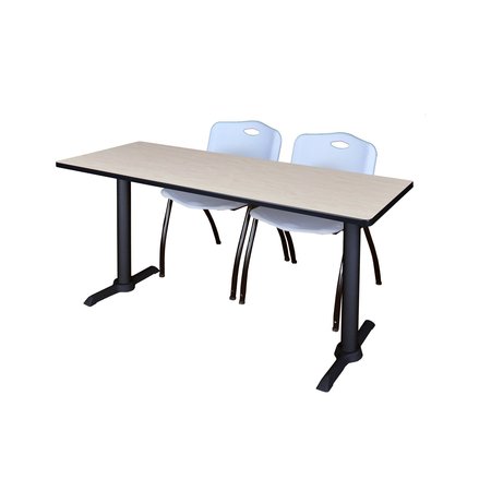 CAIN Rectangle Tables > Training Tables > Cain Training Table & Chair Sets, 60 X 24 X 29, Maple MTRCT6024PL47GY